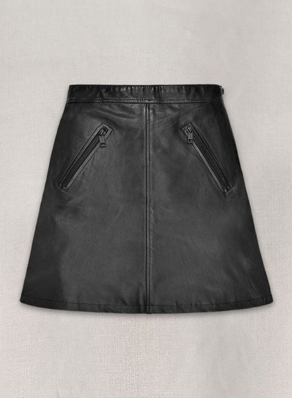 Emilia Clarke Leather Skirt - LeatherCult