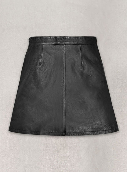 Emilia Clarke Leather Skirt - LeatherCult
