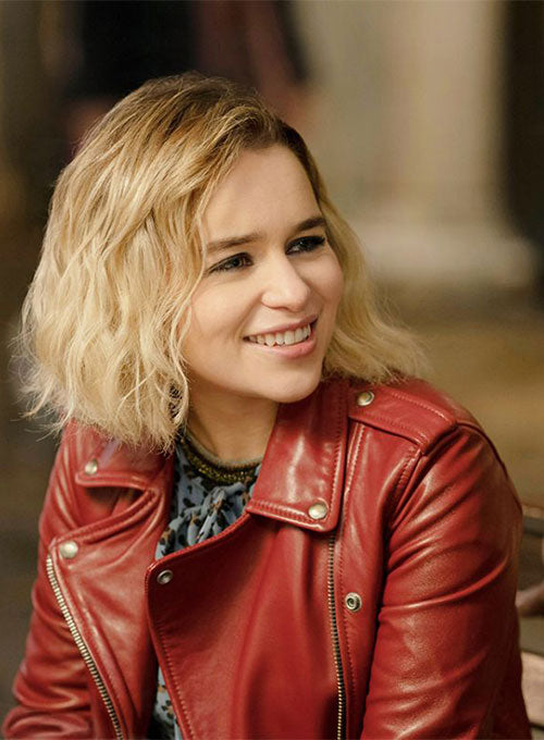 Emilia Clarke Last Christmas Leather Jacket - LeatherCult