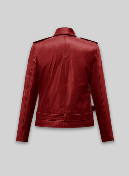 Emilia Clarke Last Christmas Leather Jacket