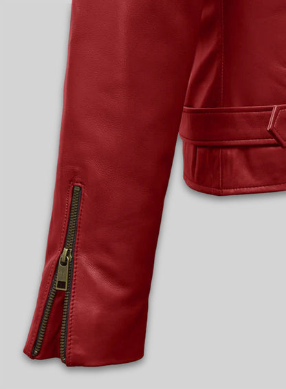 Emilia Clarke Last Christmas Leather Jacket