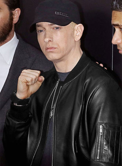 Eminem Red Carpet Leather Jacket - LeatherCult