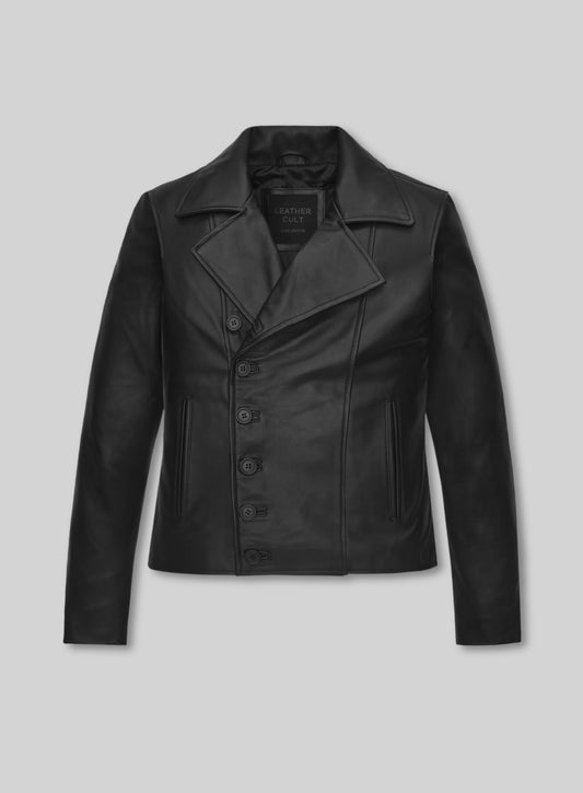 Emma Stone Leather Jacket #1