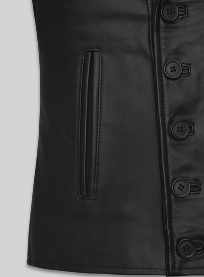 Emma Stone Leather Jacket #1