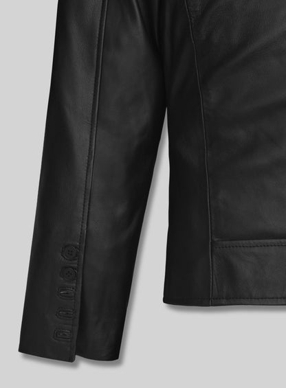 Emma Stone Leather Jacket #1