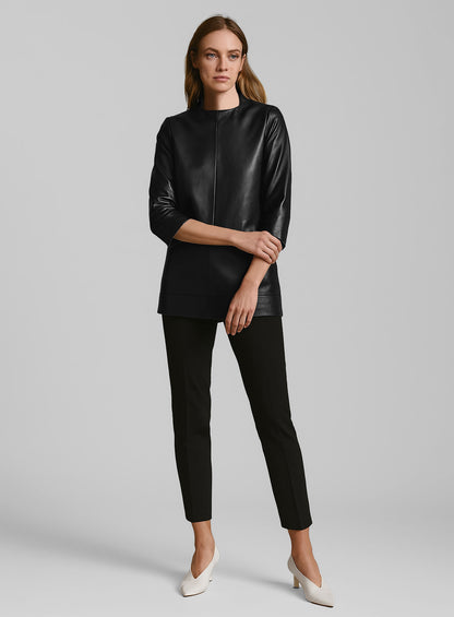Emma Stone Leather Top