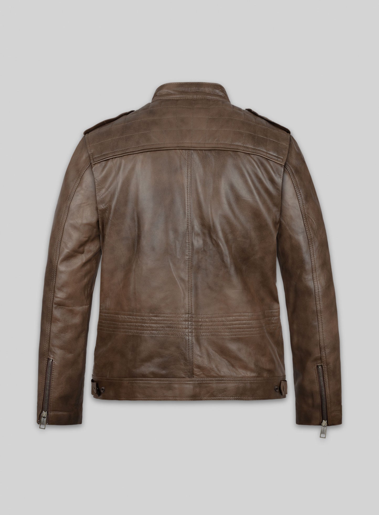 Espanol Timber Brown Brewer Leather Jacket