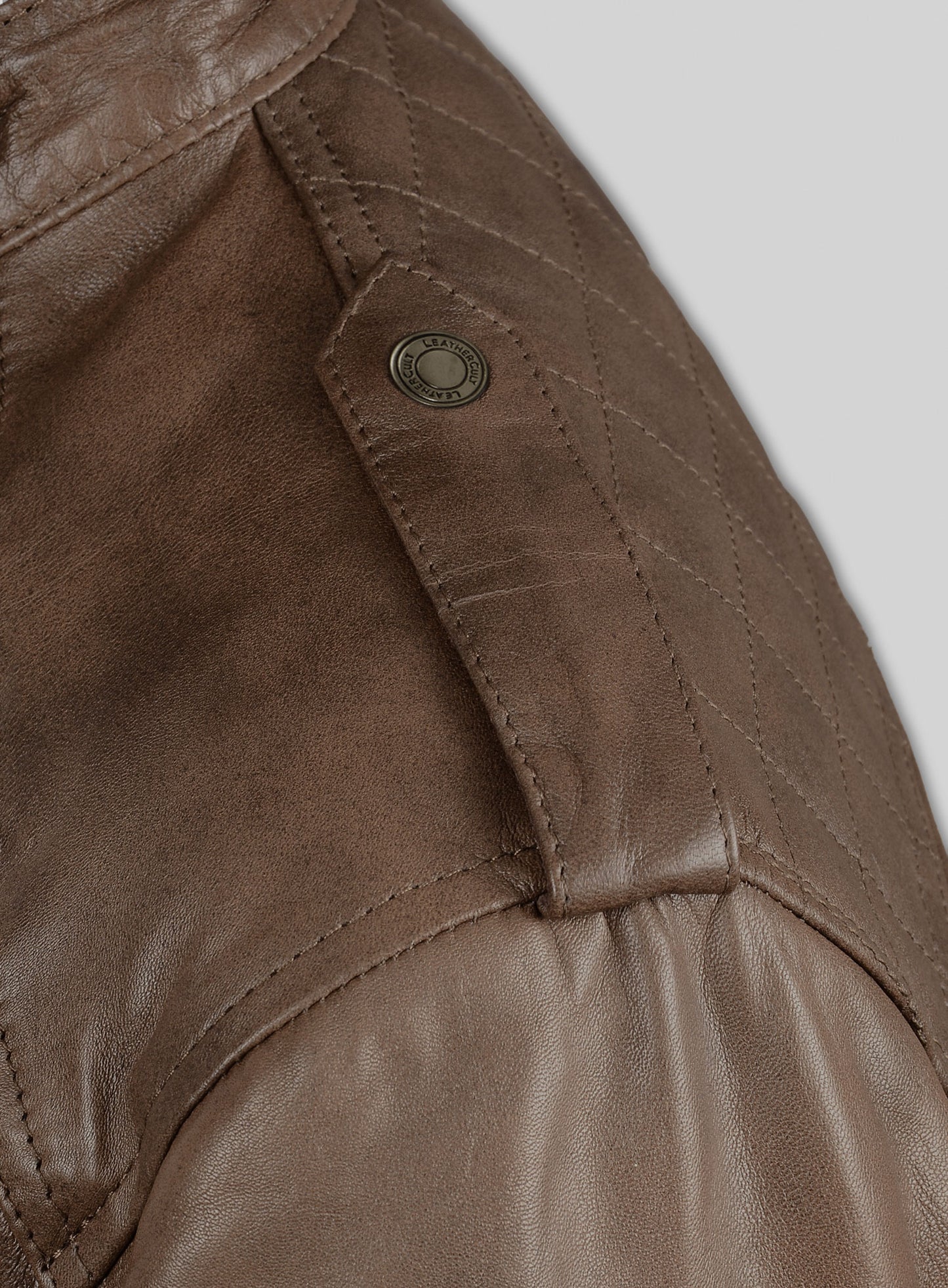 Espanol Timber Brown Brewer Leather Jacket