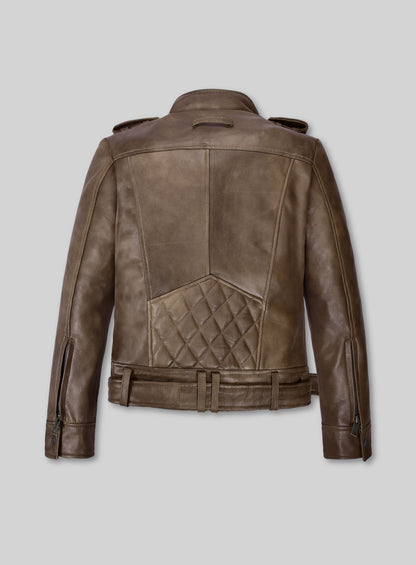 Espanol Timber Brown Leather Jacket #517
