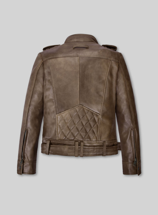 Espanol Timber Brown Leather Jacket #517