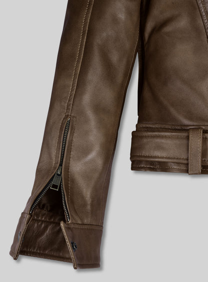 Espanol Timber Brown Leather Jacket #517