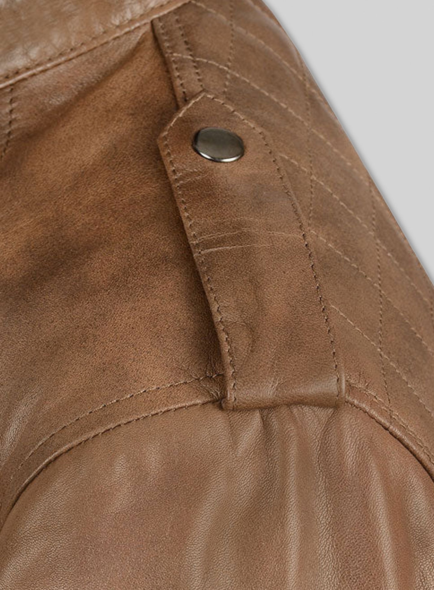 Espanol Timber Brown Brewer Leather Jacket