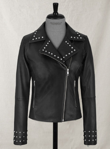 Eva Studded Leather Jacket - LeatherCult