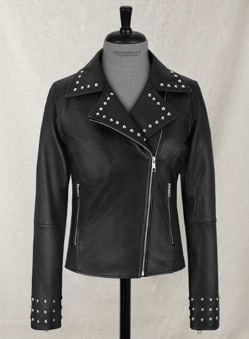Eva Studded Leather Jacket - LeatherCult