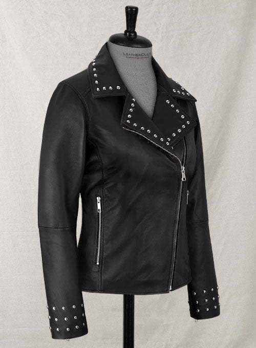 Eva Studded Leather Jacket - LeatherCult