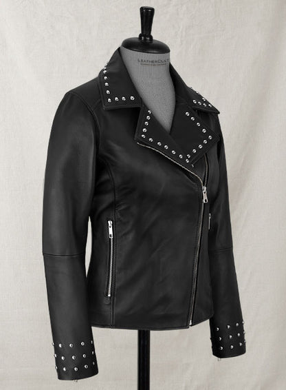 Eva Studded Leather Jacket - LeatherCult