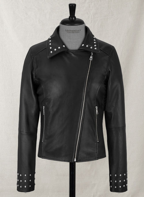 Eva Studded Leather Jacket - LeatherCult