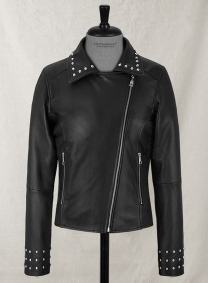 Eva Studded Leather Jacket - LeatherCult