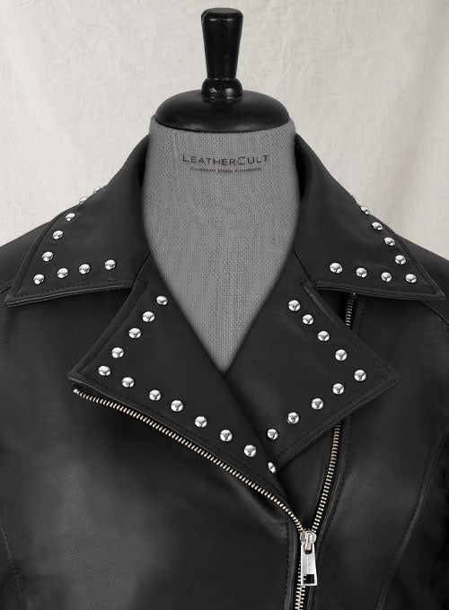 Eva Studded Leather Jacket - LeatherCult