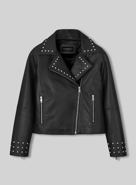 Eva Studded Leather Jacket