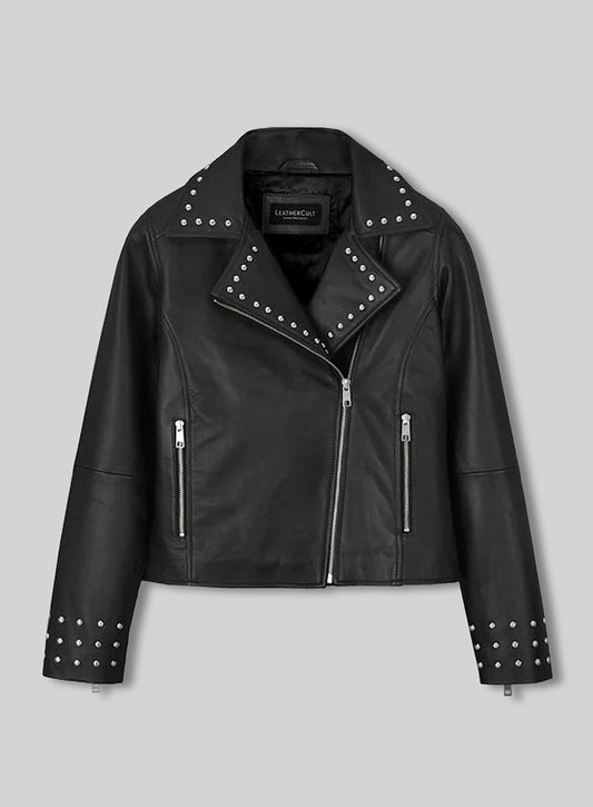 Eva Studded Leather Jacket