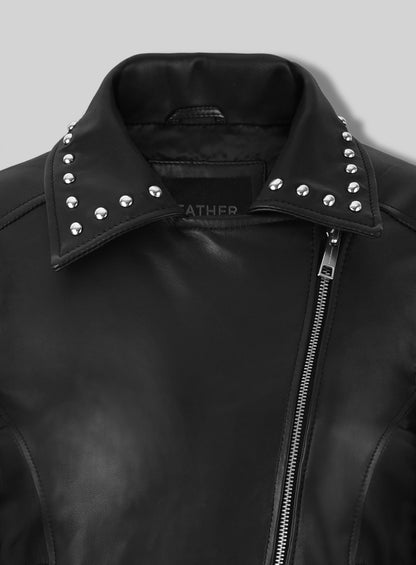 Eva Studded Leather Jacket