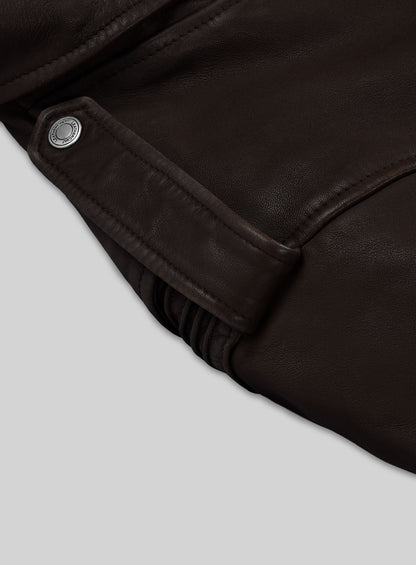 Falcon Brown Rider Leather Jacket