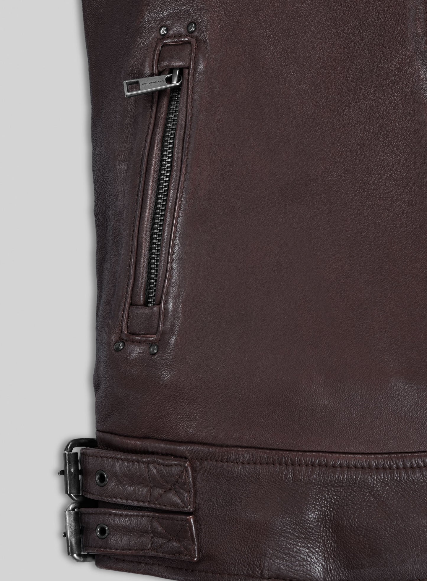 Falcon Burgundy Rider Leather Jacket