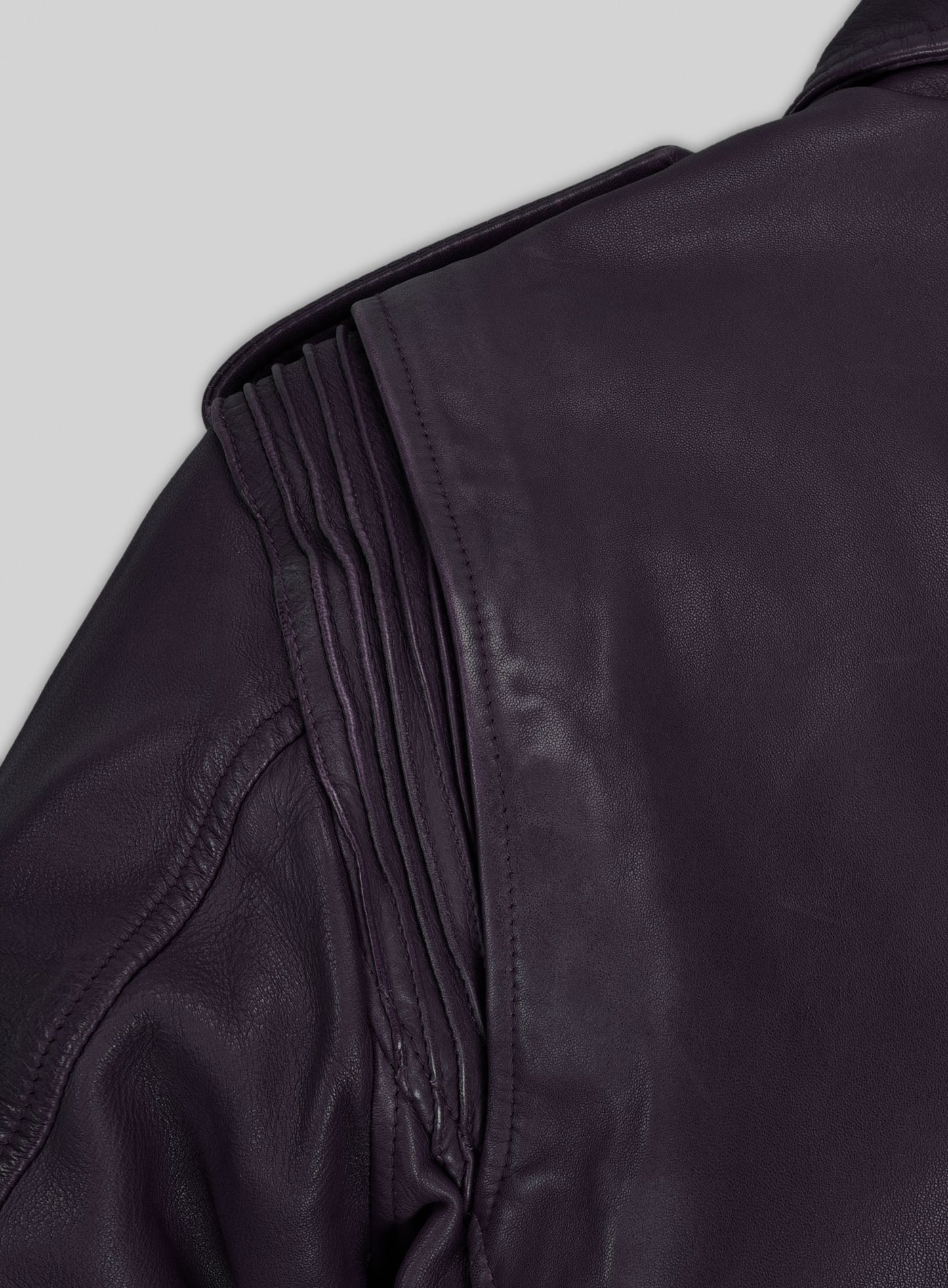 Falcon Purple Rider Leather Jacket