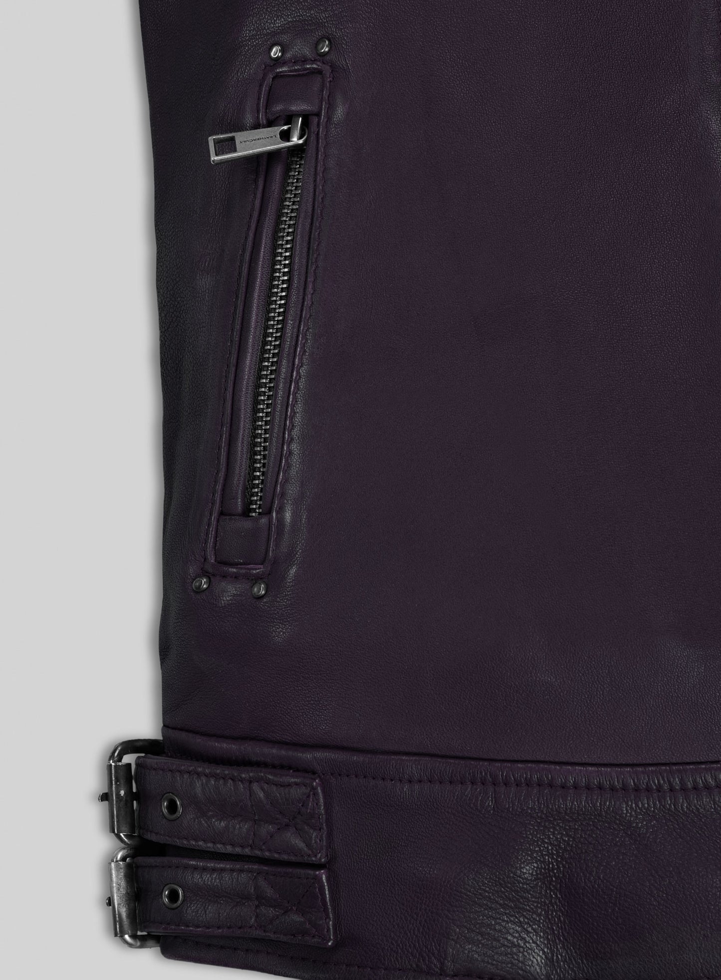Falcon Purple Rider Leather Jacket