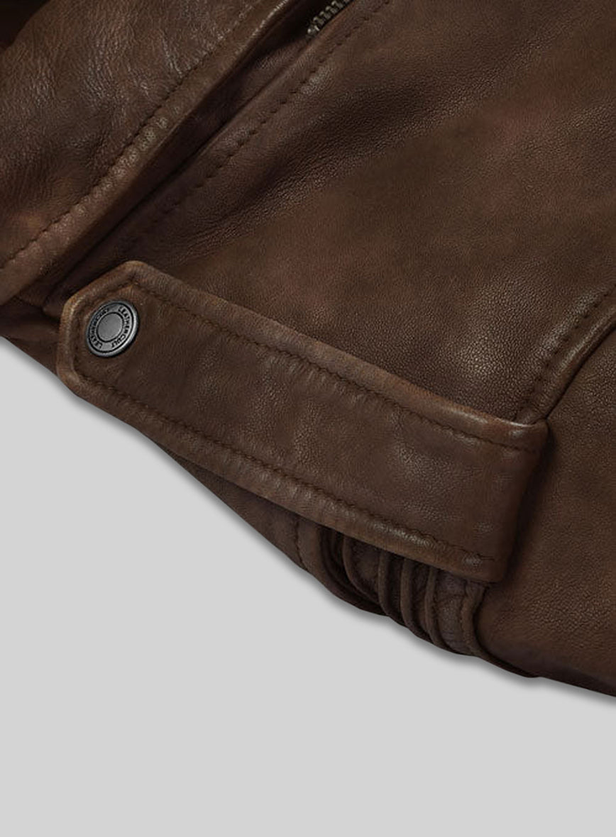 Falcon Spanish Brown Rider Leather Jacket