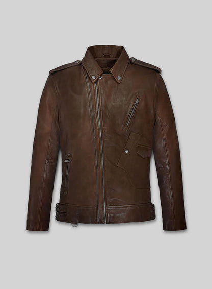 Falcon Spanish Brown Rider Leather Jacket