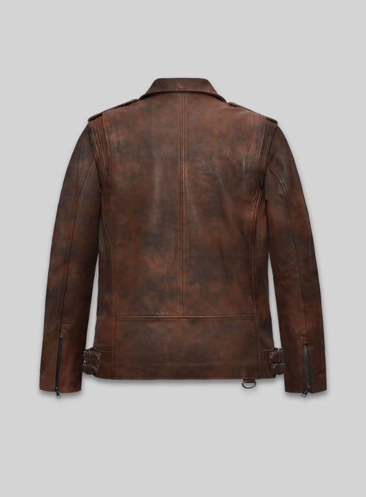 Falcon Spanish Brown Rider Leather Jacket