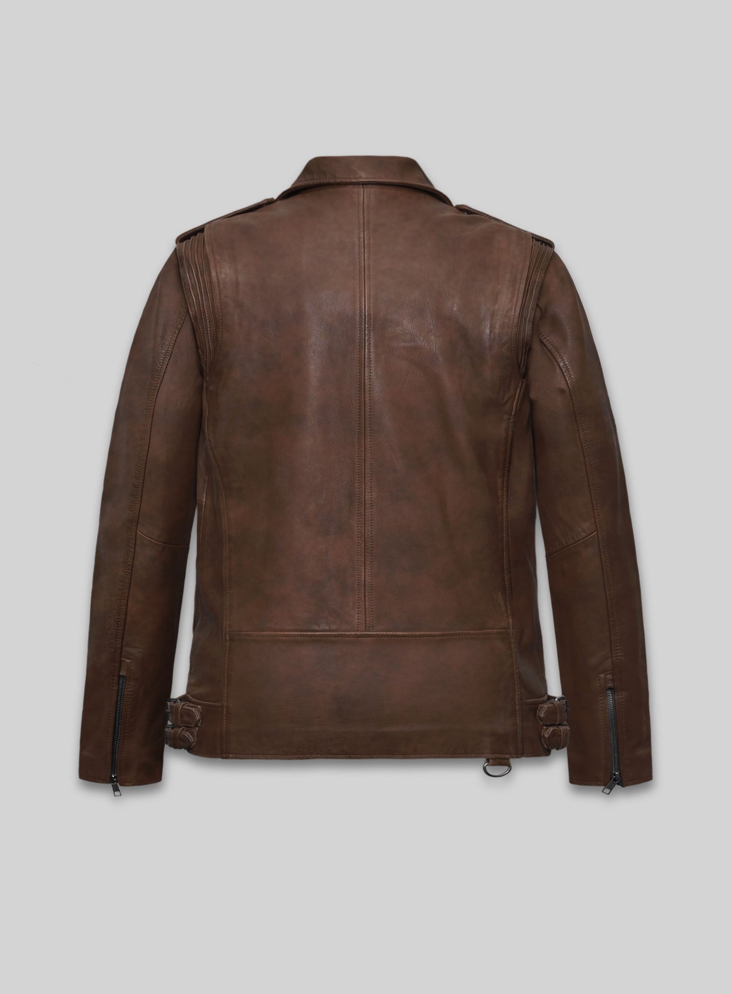 Falcon Spanish Brown Rider Leather Jacket
