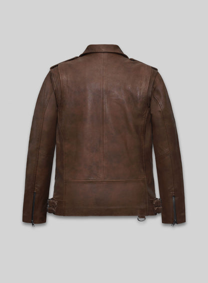 Falcon Spanish Brown Rider Leather Jacket