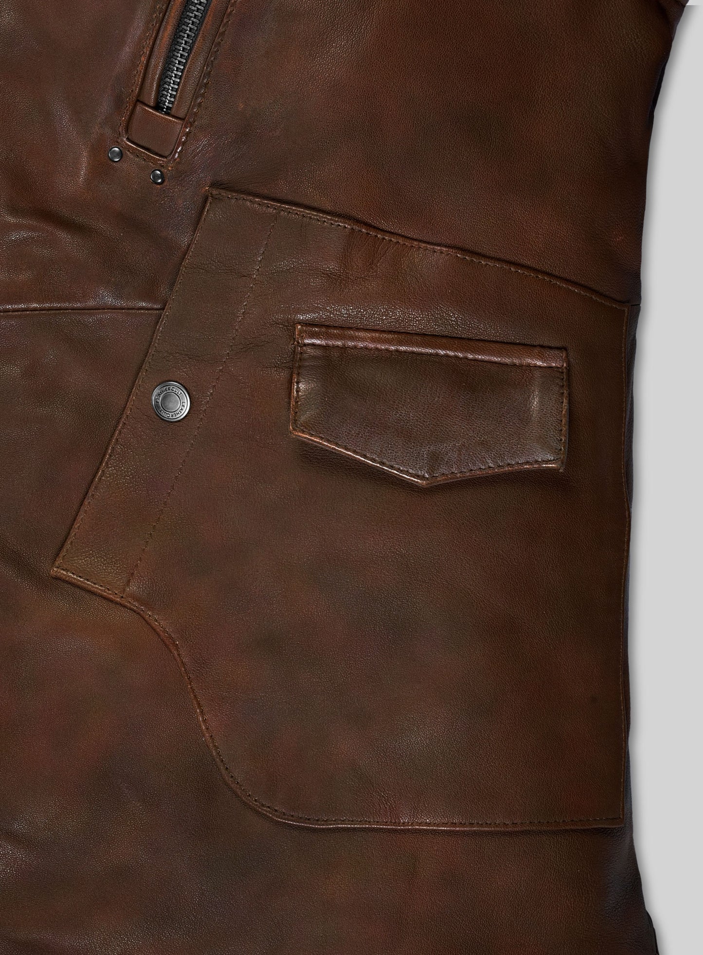 Falcon Spanish Brown Rider Leather Jacket
