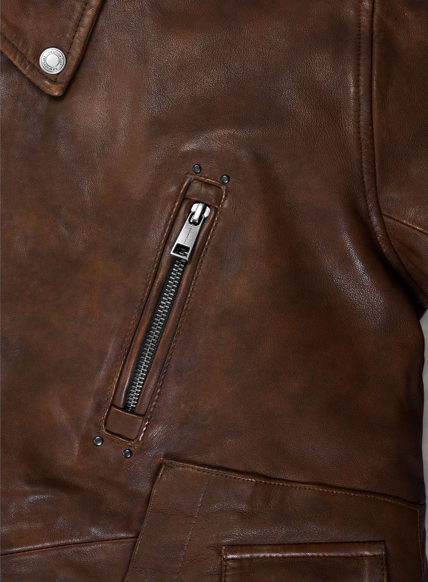 Falcon Spanish Brown Rider Leather Jacket