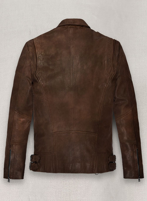 Falcon Spanish Brown Rider Leather Jacket - LeatherCult