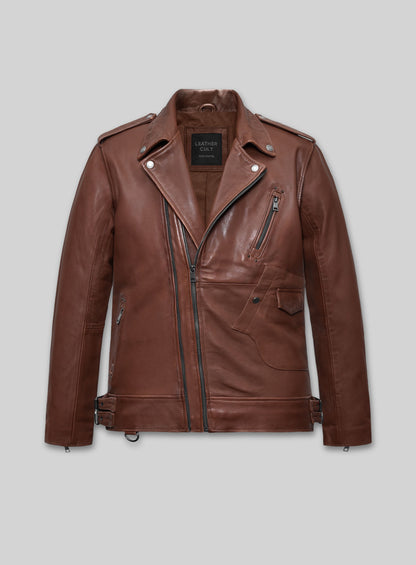 Falcon Tan Rider Leather Jacket