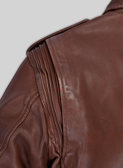 Falcon Tan Rider Leather Jacket