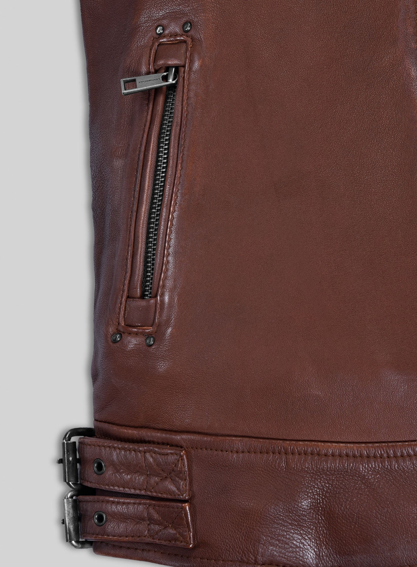 Falcon Tan Rider Leather Jacket