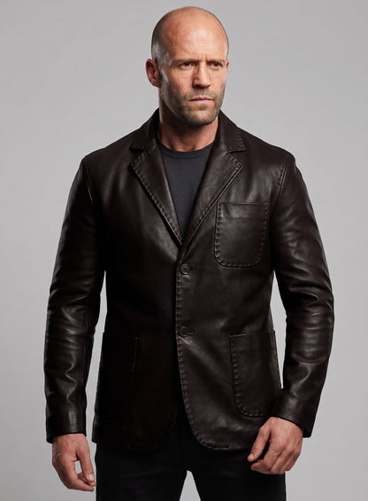 Fast and Furious 7 Jason Statham Leather Blazer