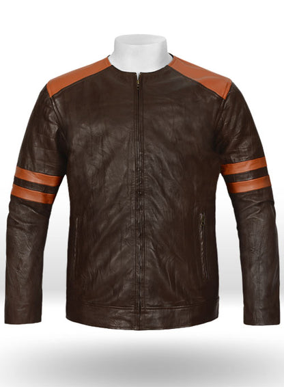 Leather Fighter T-Shirt Jacket - LeatherCult