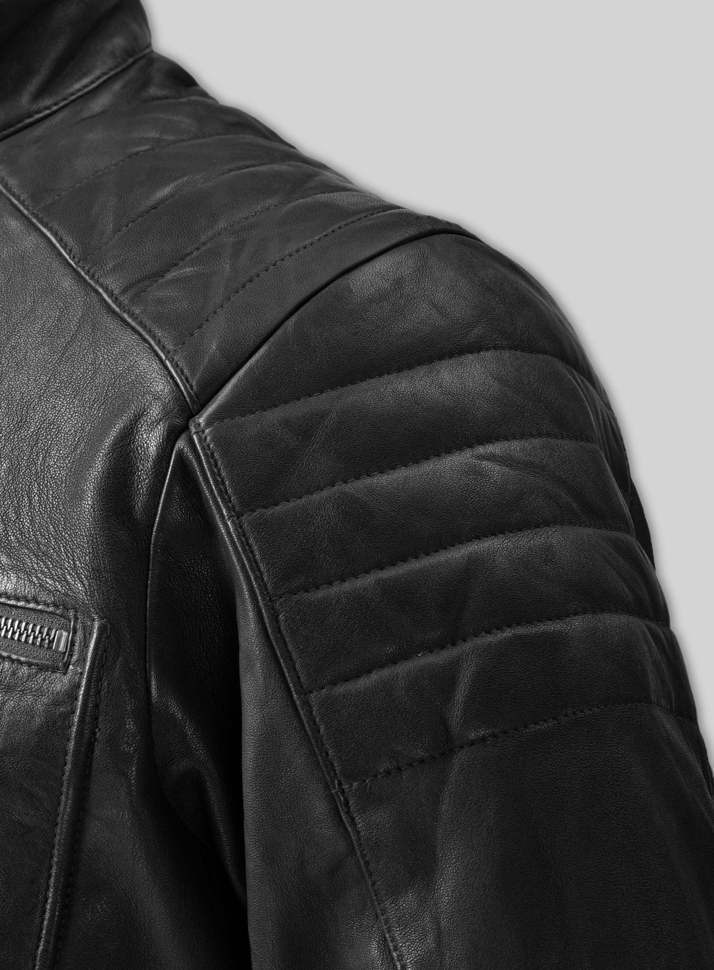 Firefly Moto Black Biker Leather Jacket