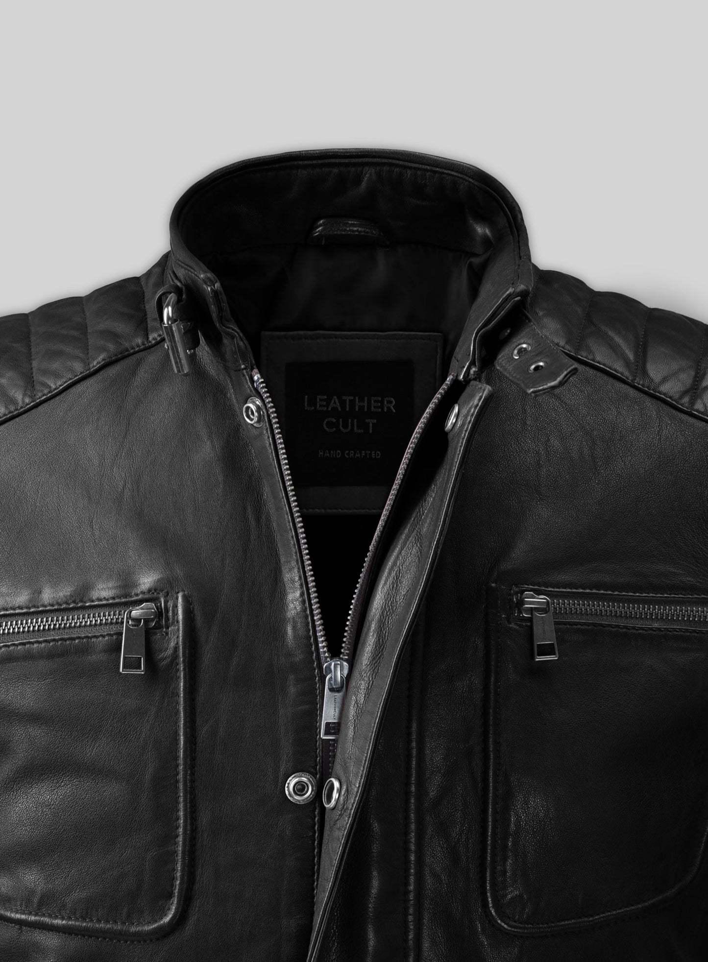 Firefly Moto Black Biker Leather Jacket