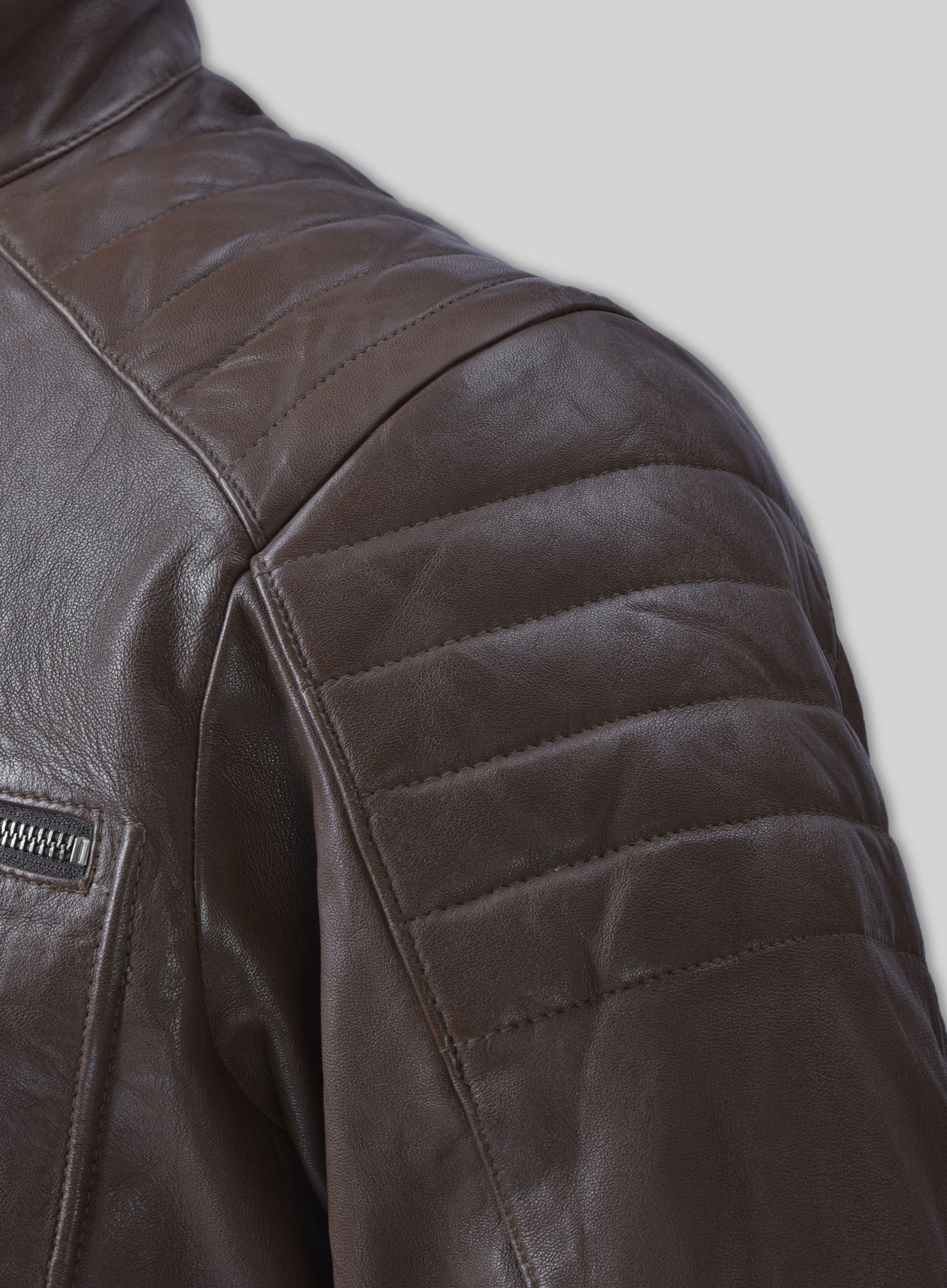 Firefly Moto Brown Biker Leather Jacket