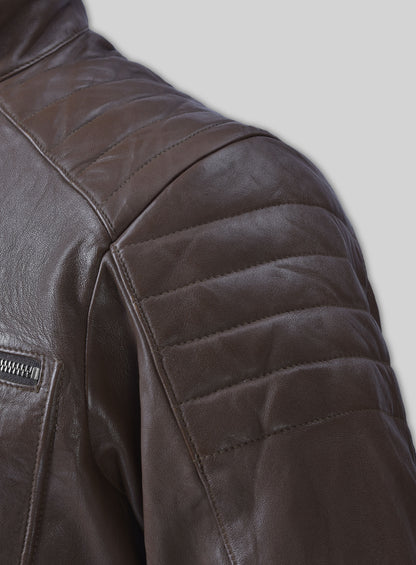 Firefly Moto Brown Biker Leather Jacket