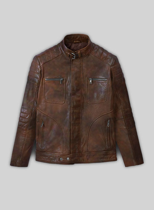 Firefly Moto Spanish Brown Biker Leather Jacket
