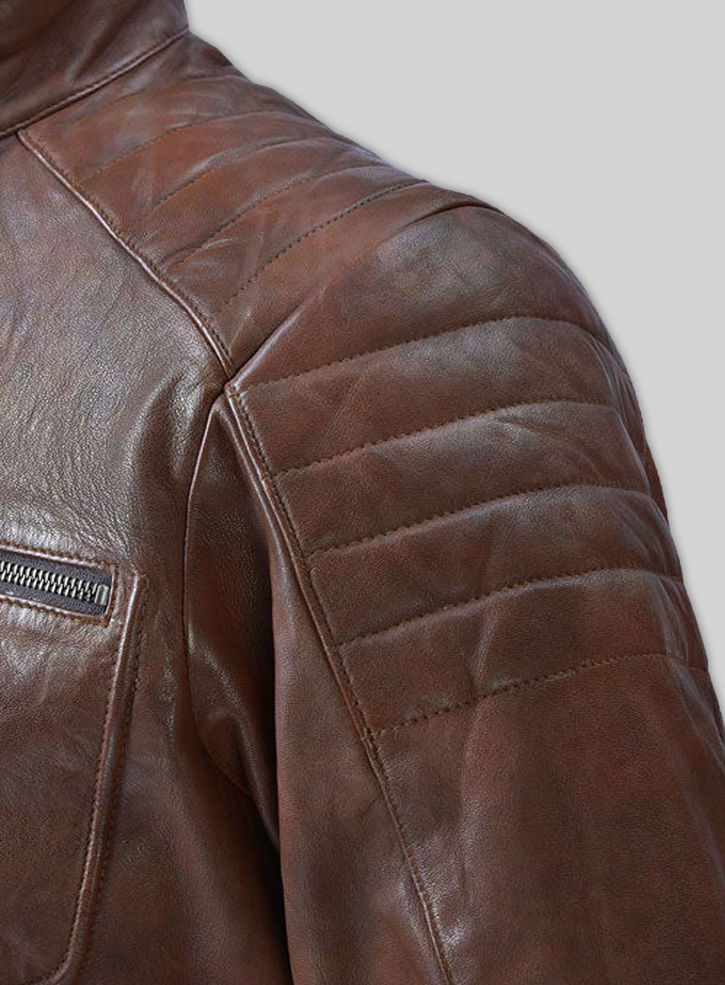 Firefly Moto Spanish Brown Biker Leather Jacket