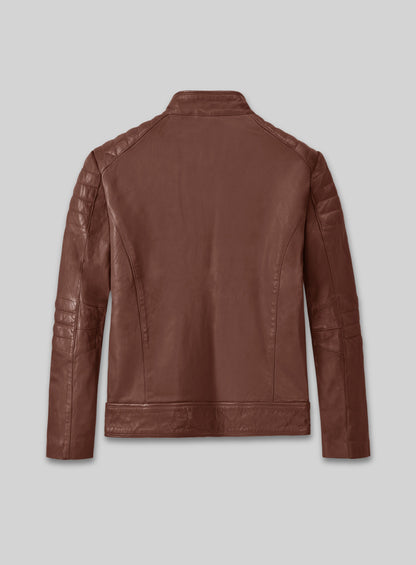 Firefly Moto Tan Biker Leather Jacket